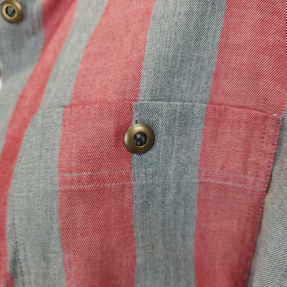 Together Vintage Striped Button Down Shirt G-0184 - Picture 8 of 9